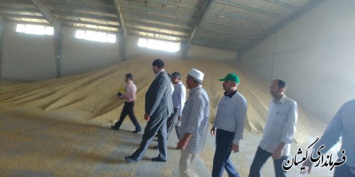 بازدید فرماندار گمیشان از مراکز خرید تضمینی جو سطح شهرستان