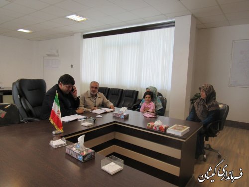 فرماندار گمیشان به صورت چهره به چهره با مردم شهرستان دیدار و گفتگو کرد