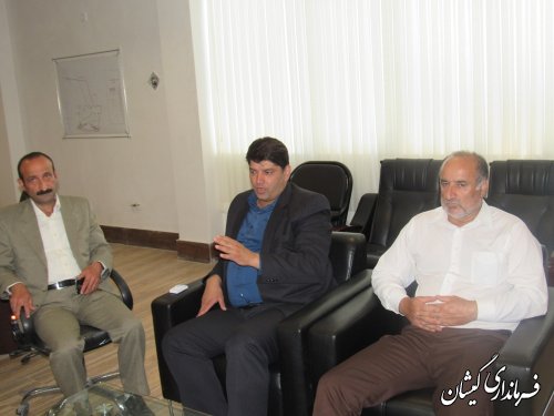 دیدار سرمایه گذار حوزه سیلو با فرماندار گمیشان