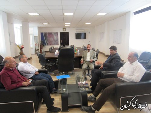 دیدار سرمایه گذار حوزه سیلو با فرماندار گمیشان