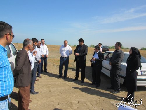 بازدید از محل پیشنهادی اجرای تولید همزمان آب و برق در شهرستان