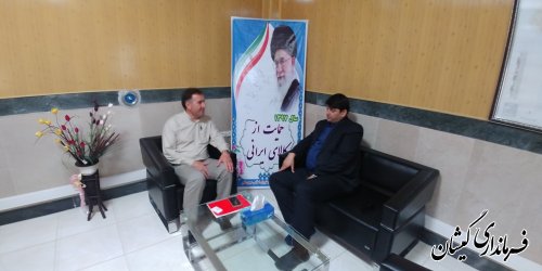بازدید فرماندار گمیشان از شهرداری سیمین شهر