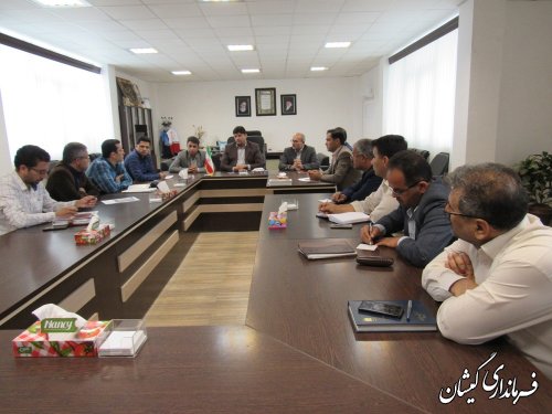 جلسه هماهنگی گازرسانی به ناحیه صنعتی گمیشان