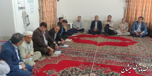 فرماندار گمیشان از روستای قرنجیک خواجه خان بازدید کرد