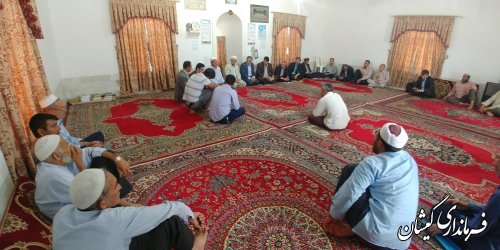 فرماندار گمیشان از روستای قرنجیک خواجه خان بازدید کرد