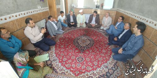 دیدار با دو خانواده مددجوی کمیته امداد امام(ره) در روستای قرنجیک خواجه خان