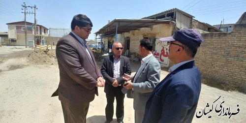 فرماندار گمیشان در تسریع اجرای طرح هادی روستای آرخ بزرگ تاکید کرد