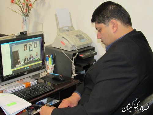 جلسه ویدئو کنفرانس اجتماعی به ریاست معاون استاندار و با حضور فرماندار گمیشان