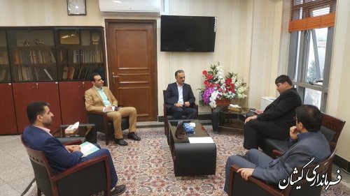 دیدار فرماندار گمیشان با مدیر شعب بانک ملی استان