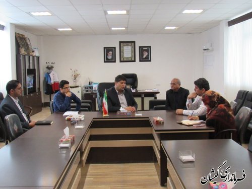 دیدار سرمایه گذار حوزه آبزی پروری با فرماندار گمیشان