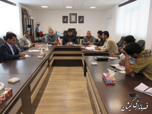 جلسه کارگروه ساماندهی امور گندم، آرد ونان شهرستان گمیشان برگزار شد