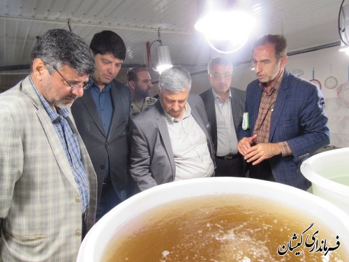 بازدید معاون هماهنگی امور عمرانی استاندار از سایت پرورش میگوی گمیشان