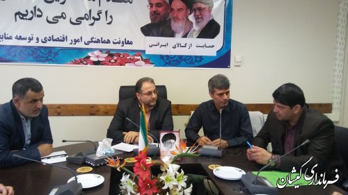 جلسه هماهنگی احداث آب شیرین کن در شهرستان گمیشان برگزار شد