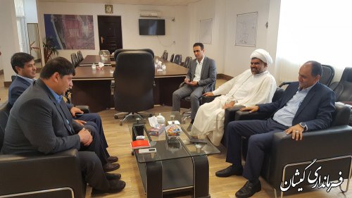 دیدار مدیر عامل شرکت توزیع نیروی برق استان با فرماندار گمیشان