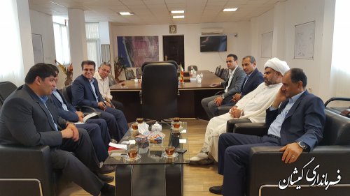 دیدار مدیر عامل شرکت توزیع نیروی برق استان با فرماندار گمیشان