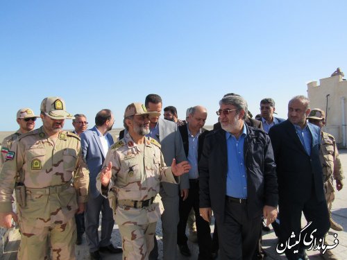 بازدید وزیر کشور از پاسگاه های مرزی شهرستان گمیشان
