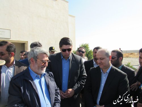 بازدید وزیر کشور از پاسگاه های مرزی شهرستان گمیشان