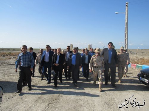 بازدید وزیر کشور از پاسگاه های مرزی شهرستان گمیشان