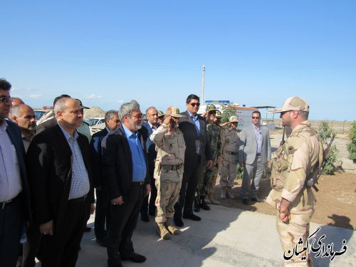 بازدید وزیر کشور از پاسگاه های مرزی شهرستان گمیشان