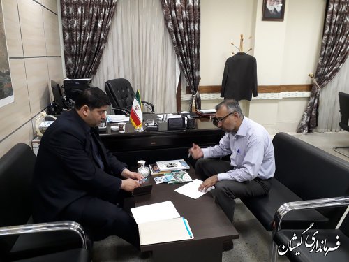 دیدار فرماندار گمیشان با مدیرکل دفتر هماهنگی امور اقتصادی استانداری