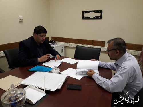 دیدار فرماندار گمیشان با مدیرکل دفتر هماهنگی امور اقتصادی استانداری