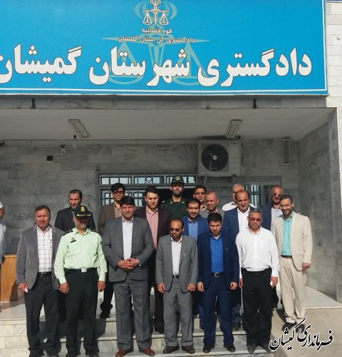 فرماندار گمیشان با مسئولان قضائی شهرستان دیدار کرد