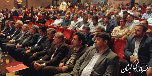 حضور فرماندار گمیشان در بیستمین جشنواره خیرین مدرسه ساز استان