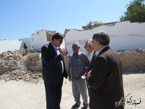 بازدید از مدرسه در حال ساخت امام سجاد(ع) شهر گمیش تپه
