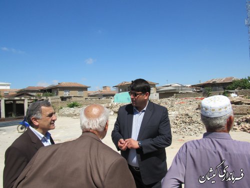 بازدید از مدرسه در حال ساخت امام سجاد(ع) شهر گمیش تپه