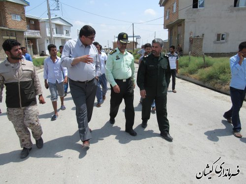 بازدید فرماندار گمیشان از روستاهای بخش مرکزی شهرستان