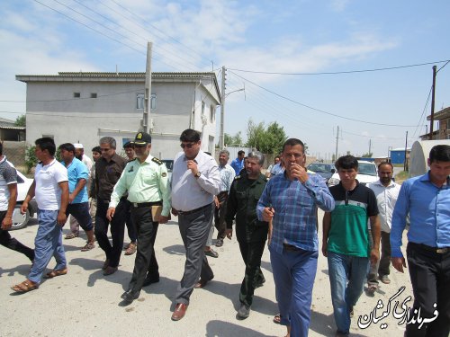 بازدید فرماندار گمیشان از روستاهای بخش مرکزی شهرستان