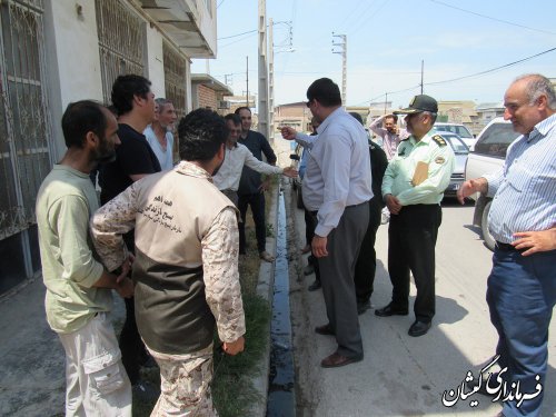 بازدید فرماندار گمیشان از روستاهای بخش مرکزی شهرستان