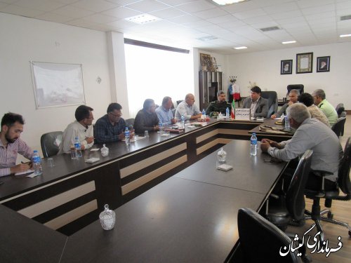 جلسه مدیریت بحران آب شرب روستایی گمیشان برگزار شد
