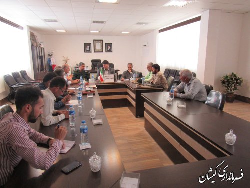 جلسه مدیریت بحران آب شرب روستایی گمیشان برگزار شد