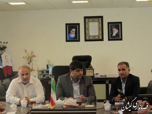 جلسه هماهنگی اجرای پروژه سیماک درشهرستان گمیشان برگزار شد