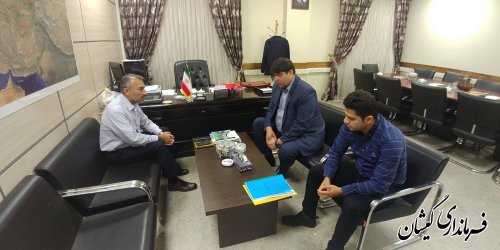 دیدار فرماندار گمیشان با مدیرکل دفتر هماهنگی امور اقتصادی استانداری