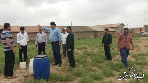 بازدید فرماندار گمیشان از روستاهای قلمس و قلعه جیق بزرگ