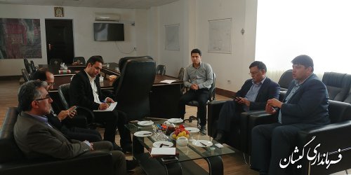 دیدار مدیران کل آموزش و پرورش و نوسازی و تجهیز مدارس استان با فرماندار گمیشان