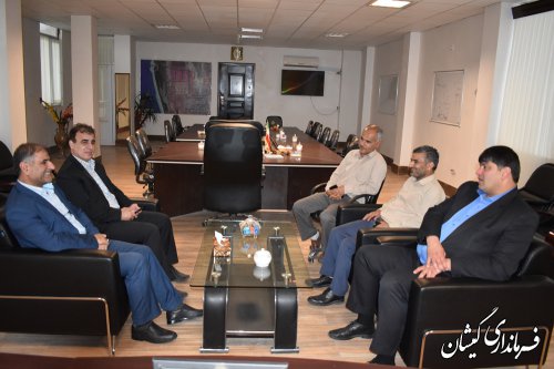 دیدار معاون مدیرکل حراست استانداری با فرماندار گمیشان