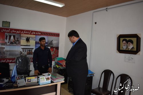 بازدید سرزده فرماندار گمیشان از ادارات سطح شهرستان