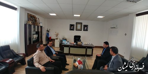 دیدار مدیرکل امنیتی و انتظامی استانداری با فرماندار گمیشان
