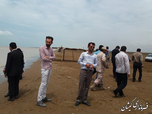 بازدید فرماندار گمیشان و مدیرکل اجتماعی و فرهنگی از سواحل شهرستان