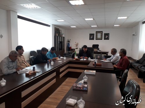 جلسه بررسی مشکلات تامین منابع آبی 5طرح اقتصادی شهرستان گمیشان برگزار شد