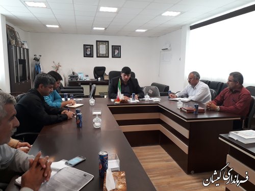 جلسه بررسی مشکلات تامین منابع آبی 5طرح اقتصادی شهرستان گمیشان برگزار شد