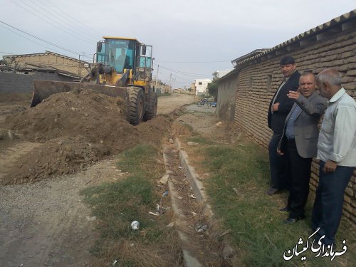 بازدید فرماندار گمیشان از روستای بصیرآباد
