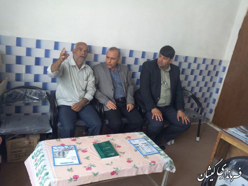 بازدید فرماندار گمیشان از روستای بصیرآباد