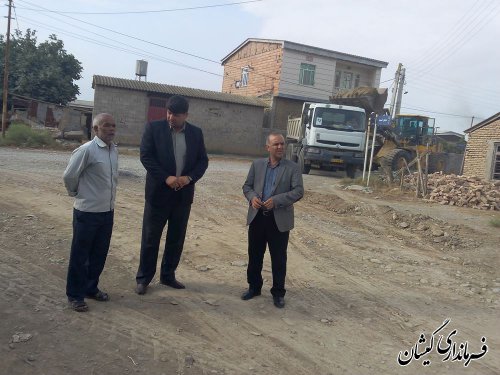 بازدید فرماندار گمیشان از روستای بصیرآباد