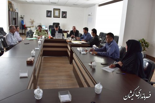 اولین جلسه کارگروه تنظیم بازار شهرستان گمیشان برگزار شد