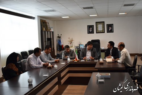دیدار شهردار و شورای اسلامی گمیش تپه با فرماندار گمیشان