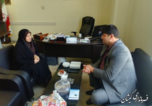 دیدار فرماندار گمیشان با مدیرکل دفتر امورشهری و شوراهای استانداری